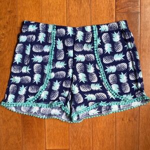 Pineapple Print Shorts